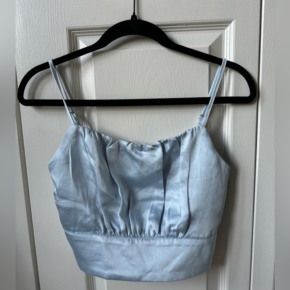 Sky Blue Lulus Crop Top
